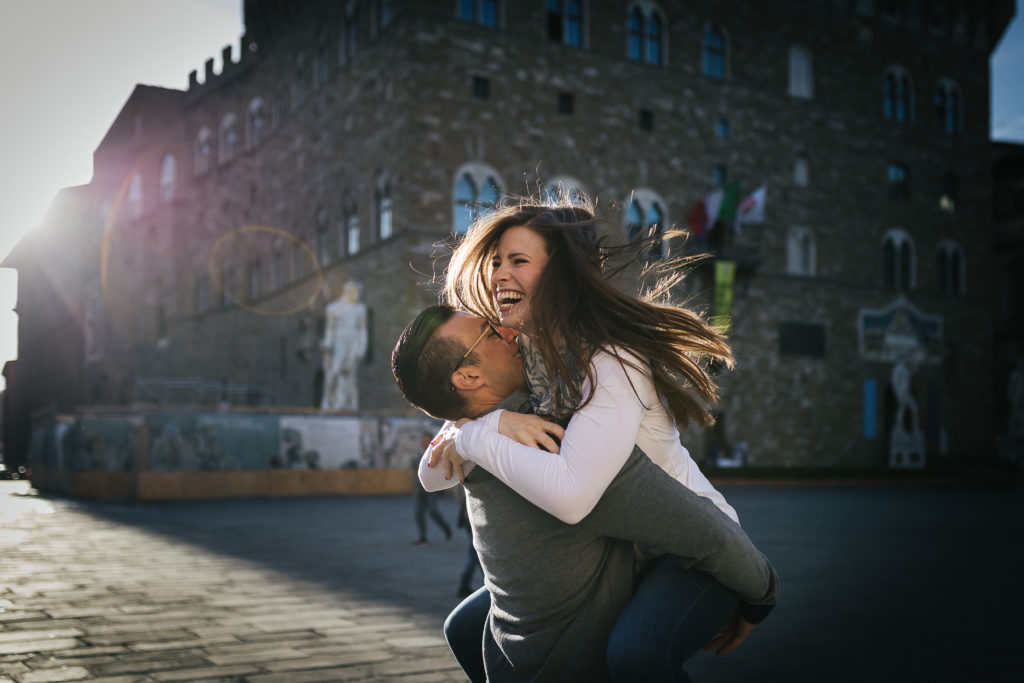 Engagement photos in Florence