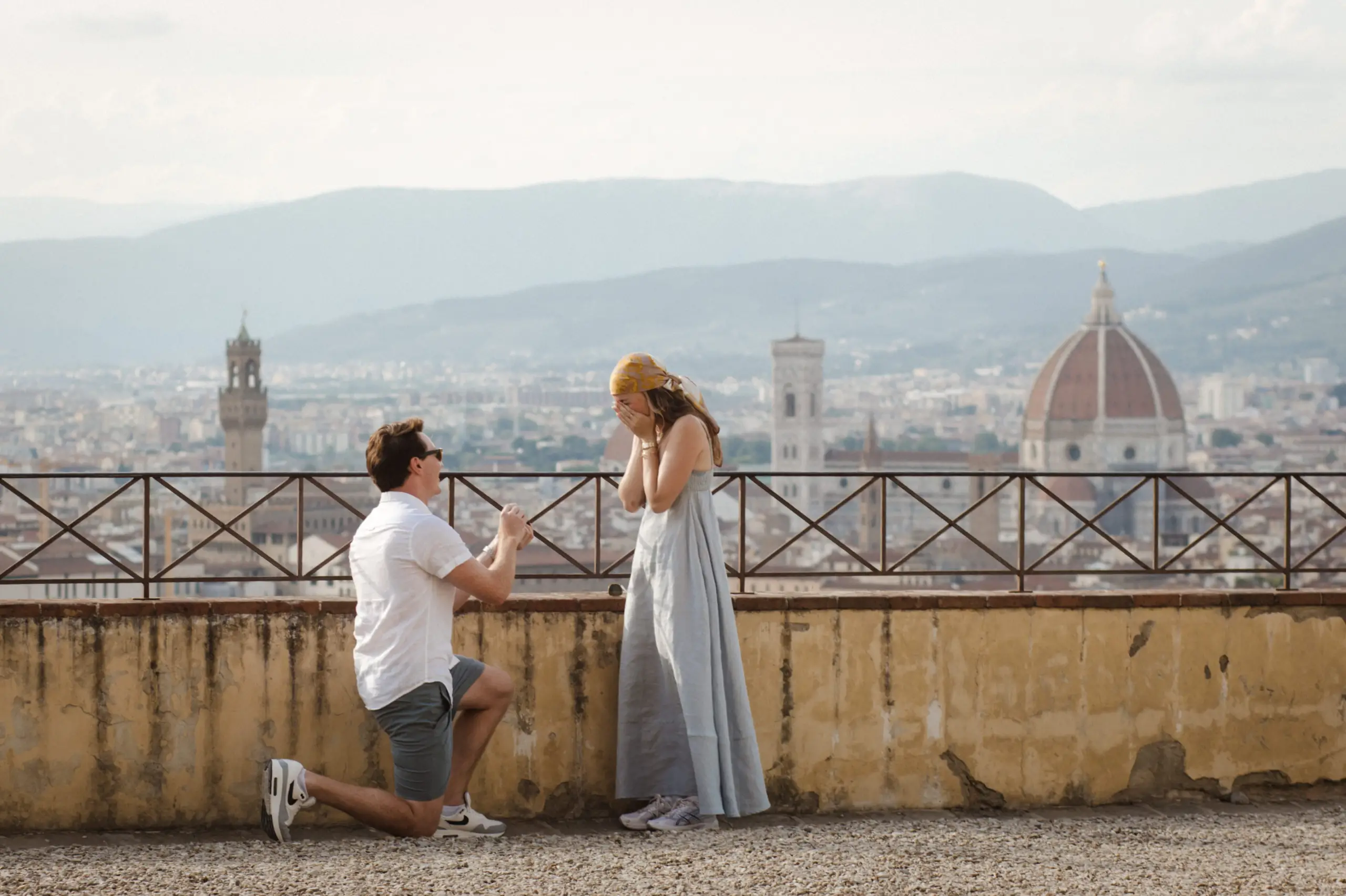 wedding proposal photographer in florence tuscany